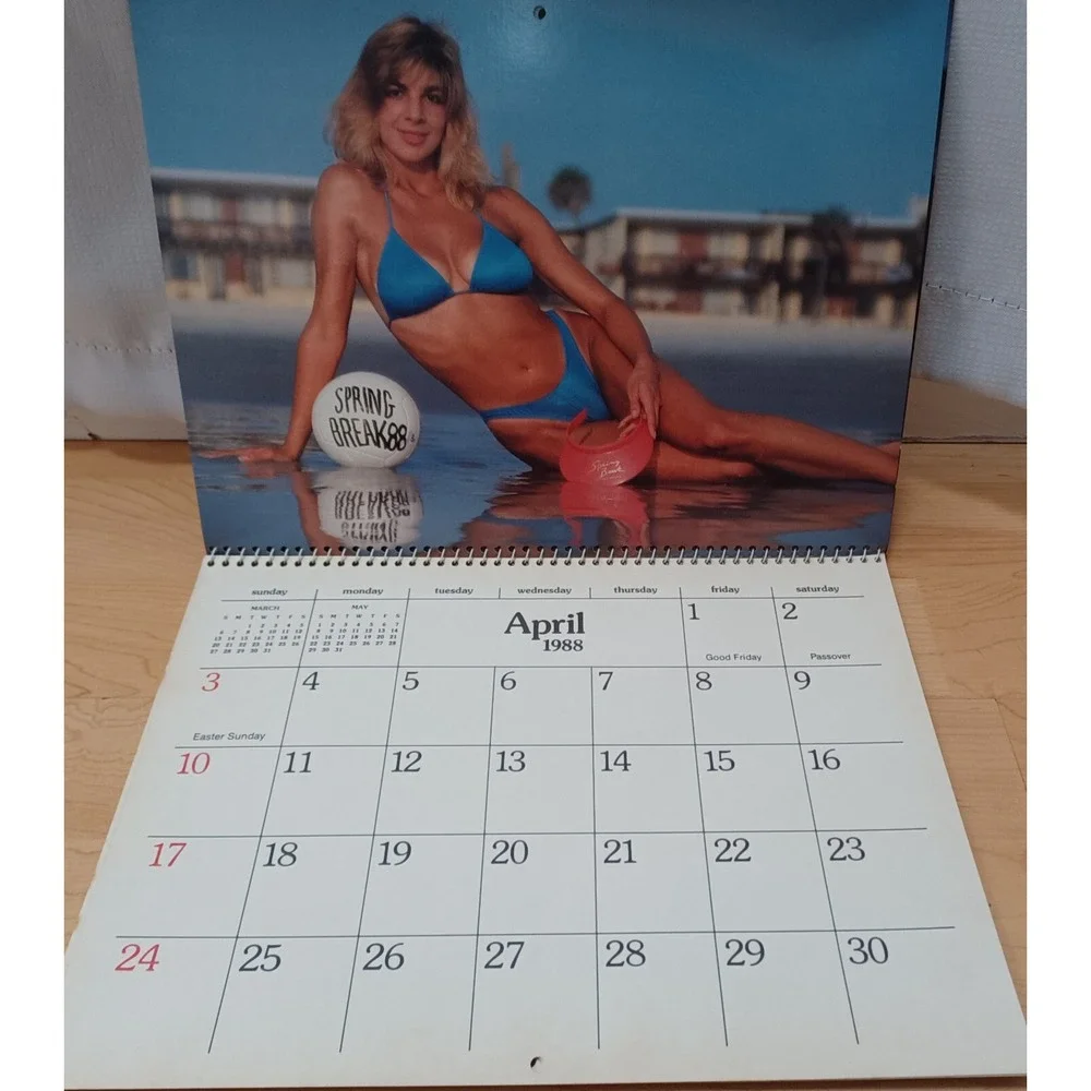 1988 Girls of Daytona Beach Florida Calendar‎ Bikinis Cars Bikes